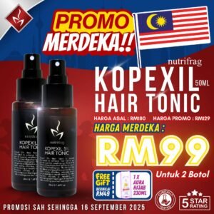 Kopexil Hair Tonic - Combo Set (2 Botol FREE SYAMPU)