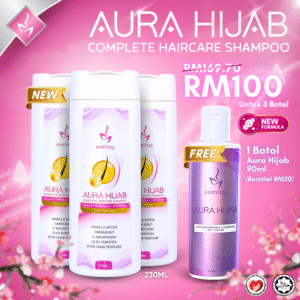 Aurahijab – Combo Set ( 3 Botol Free Travel Pack)