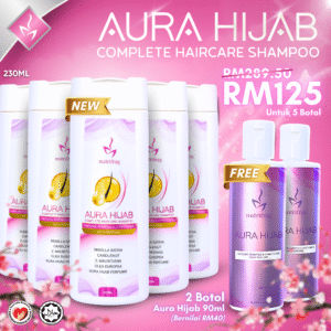 Aurahijab -Jimat Set (5 Botol FREE 2 TRAVEL PACK)